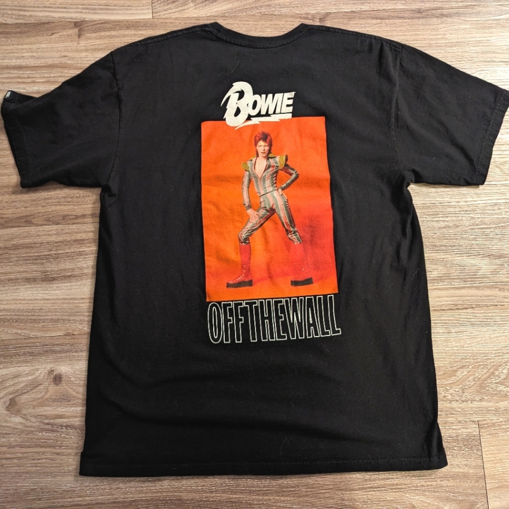 Vans x David Bowie collab black graphic shirt L